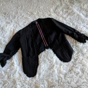 Tuxedo Style Cropped Jacket